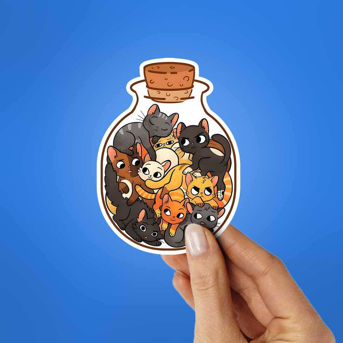 Bundle Of Cats Sticker - Stickers | STICK IT UP