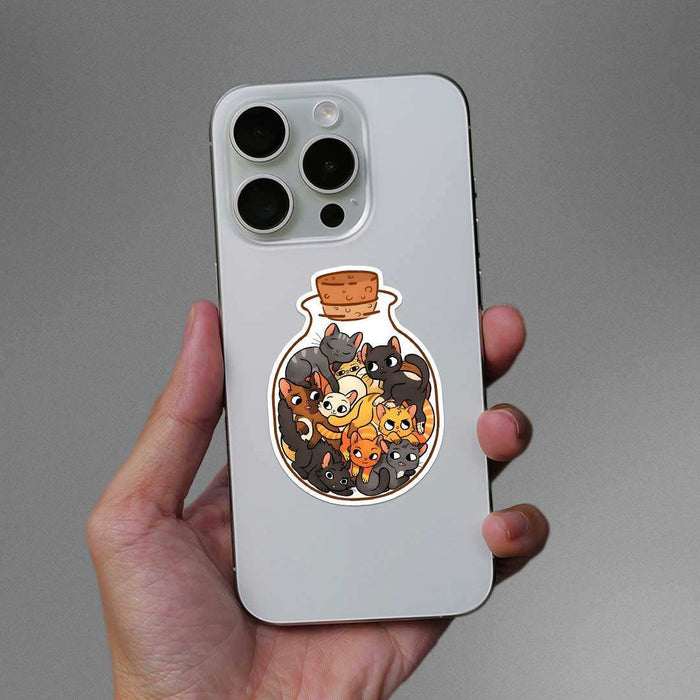 Bundle Of Cats Sticker - Stickers | STICK IT UP