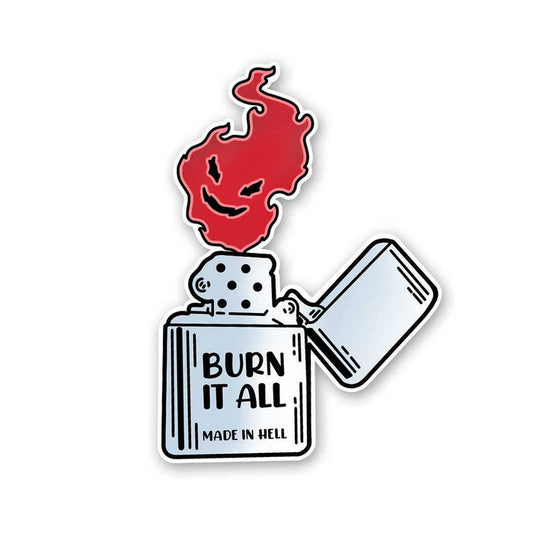 Burn It All Sticker - Stickers | STICK IT UP