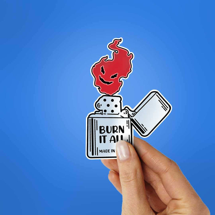 Burn It All Sticker - Stickers | STICK IT UP