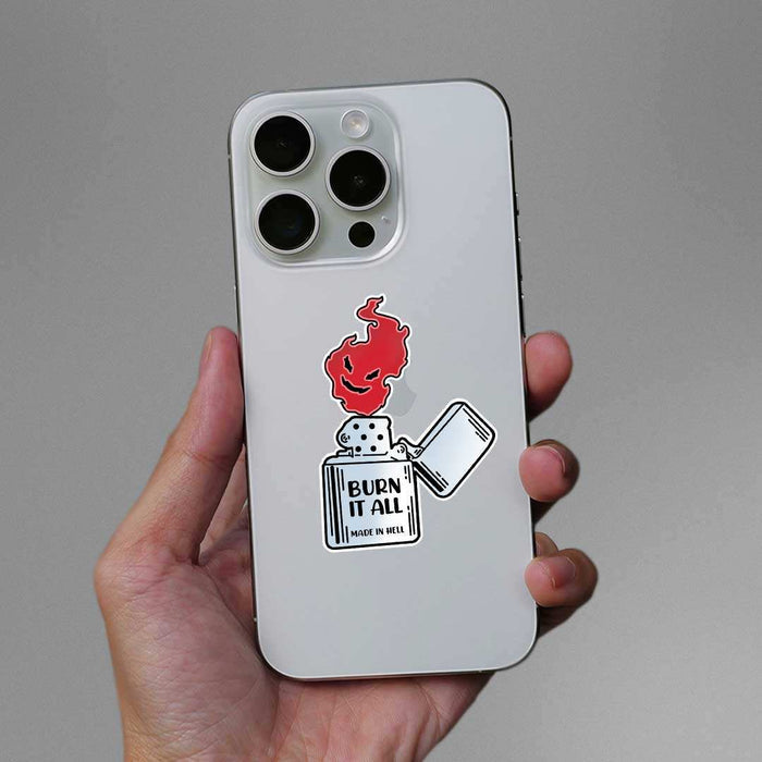 Burn It All Sticker - Stickers | STICK IT UP