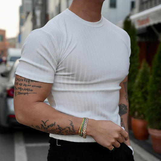 Calypso - Ribbed Fitted T-Shirt