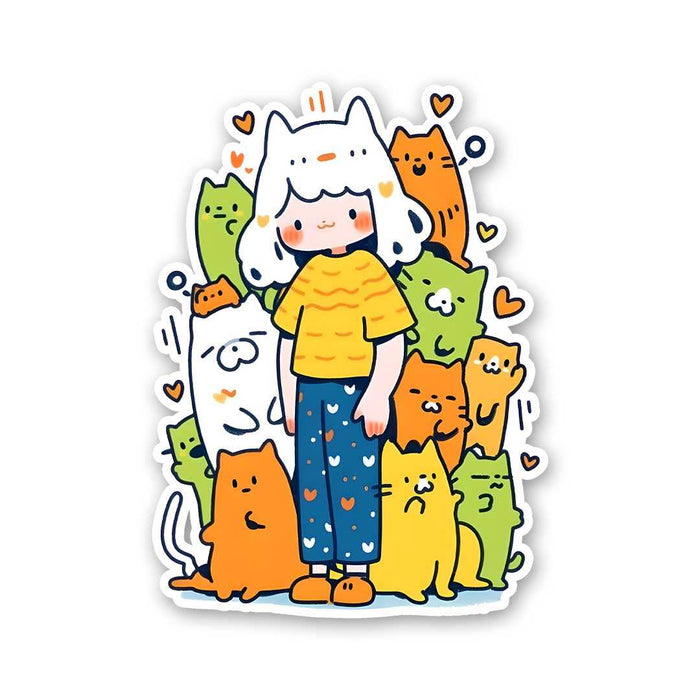 Cat Crew Sticker - Stickers | STICK IT UP