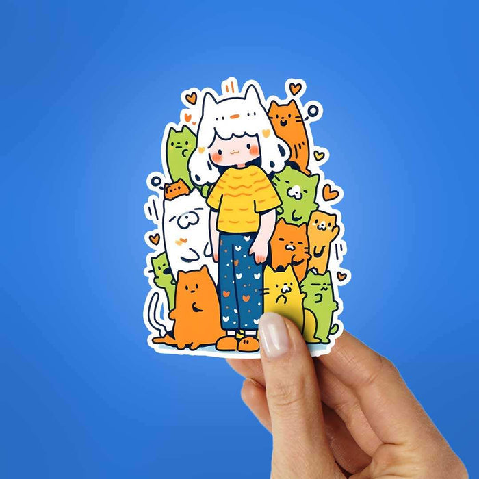 Cat Crew Sticker - Stickers | STICK IT UP