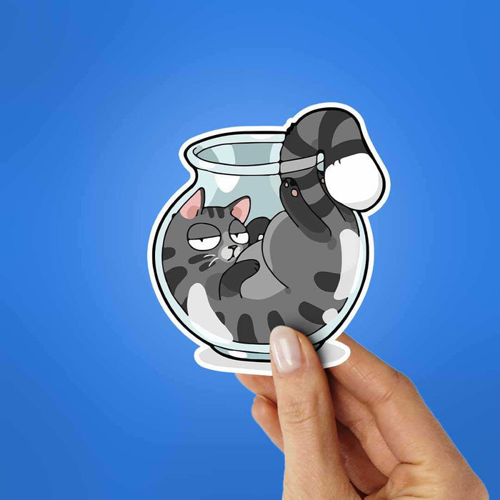 Cat In Port Sticker - Stickers | STICK IT UP