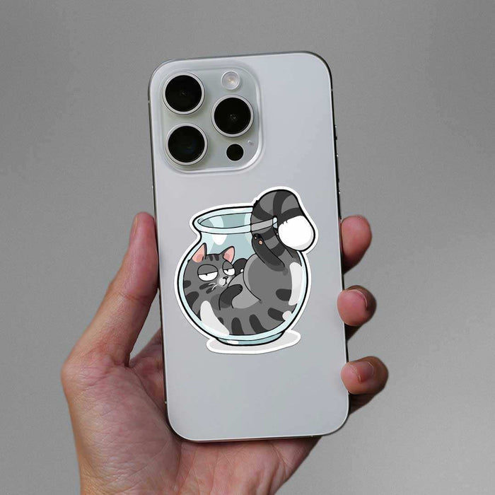 Cat In Port Sticker - Stickers | STICK IT UP