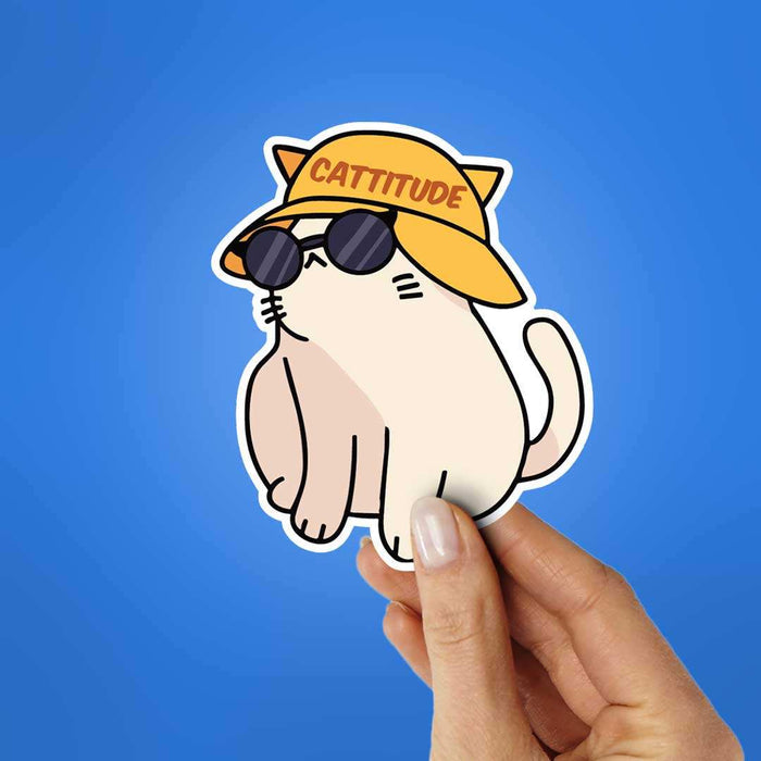 Cattitude Sticker - Stickers | STICK IT UP