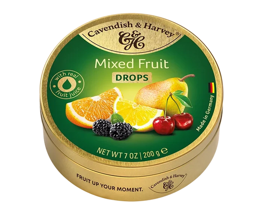 Cavendish & Harvey Mixed Fruit Drops In Tin 200g