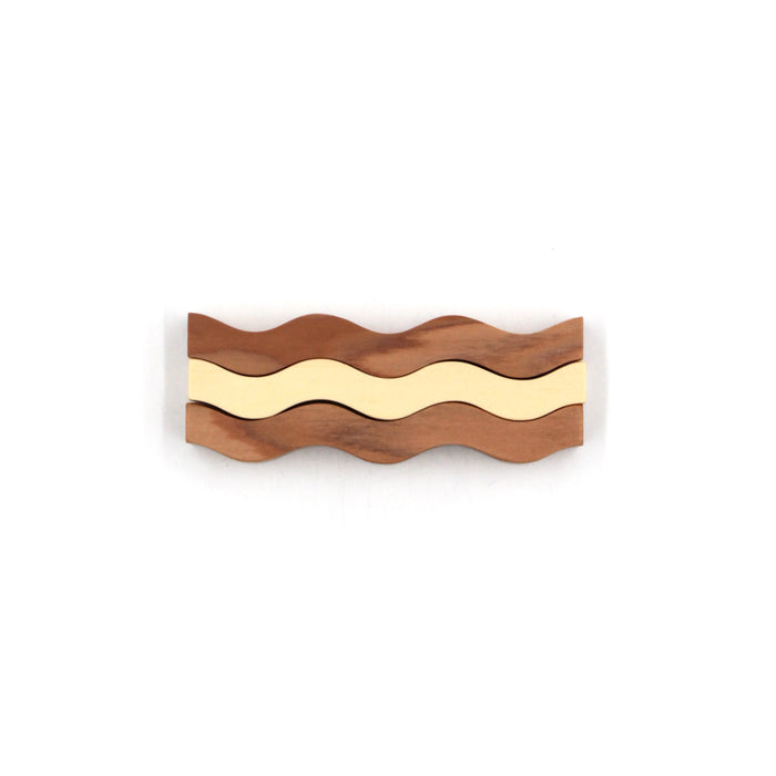 Cedar and Hinoki Cypress Wave Cutlery Rest Set (3-piece)