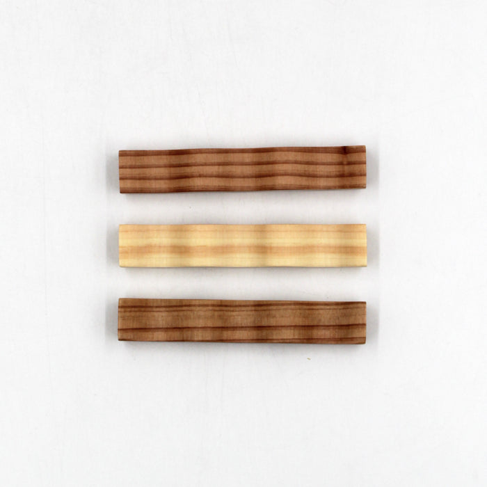Cedar and Hinoki Cypress Wave Cutlery Rest Set (3-piece)