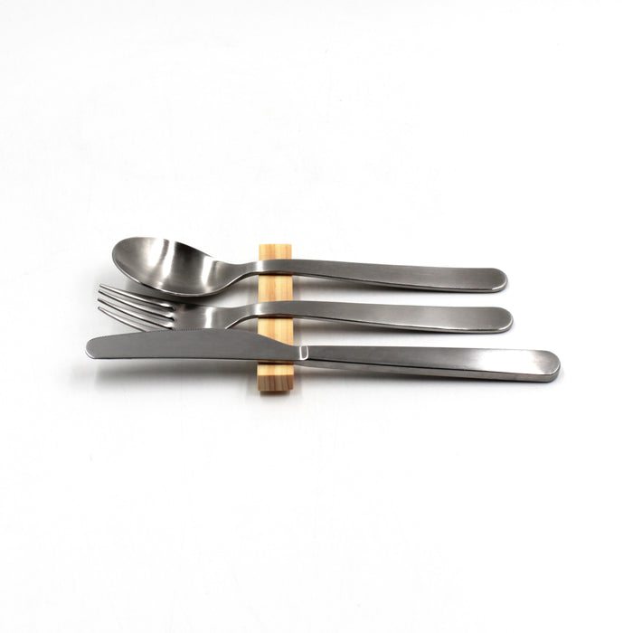 Cedar and Hinoki Cypress Wave Cutlery Rest Set (3-piece)