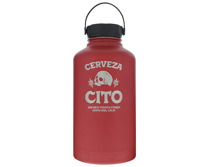 Cerveza Cito Growler - 64 oz red Front