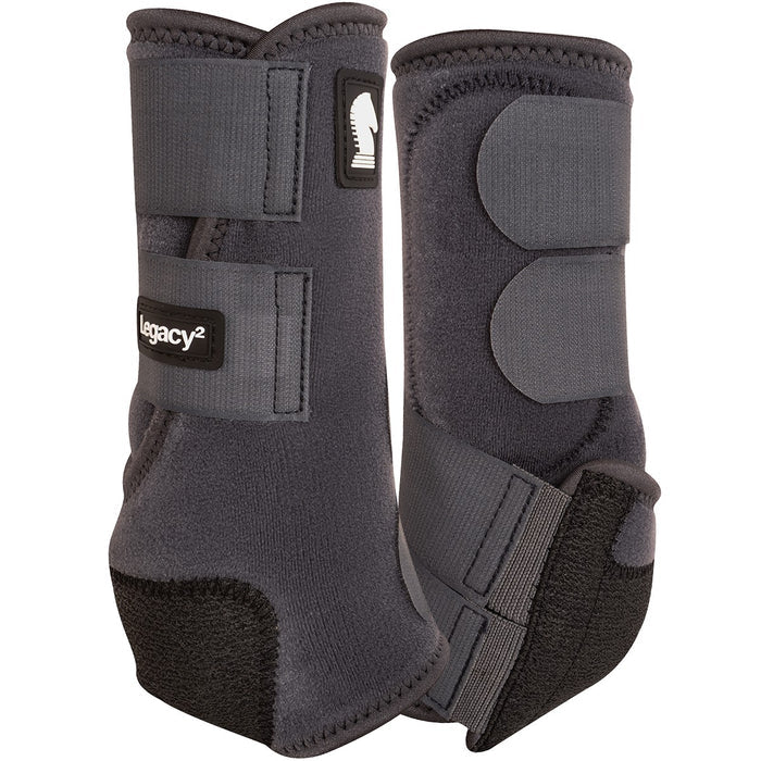 Pair of Charcoal Legacy2 Hind Splint Boots