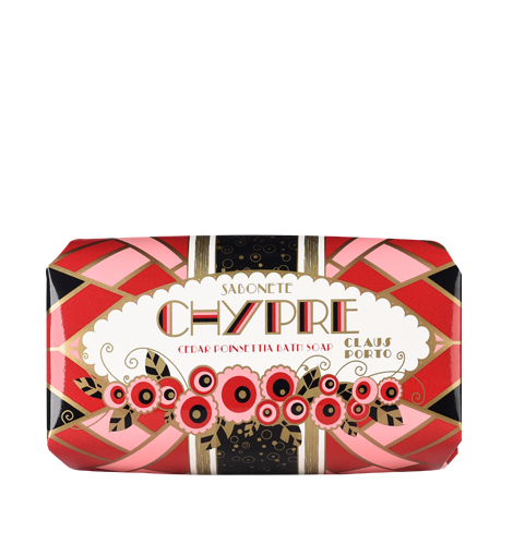 Claus Porto - Chypre - Cedar Poinsettia Soap - 5,3 oz.