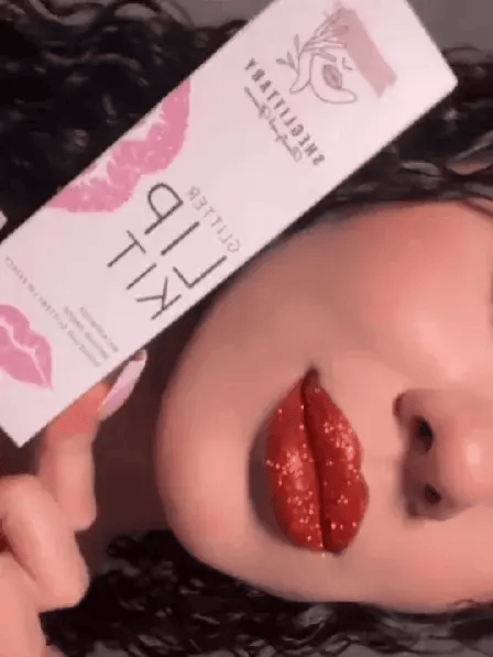 Coca Glitter Lip Kit – Burnt Bronze Glitter with Bold Shine - SHEGLITTARY