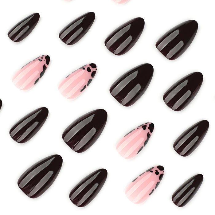 Cocoa Leopard French | Medium Almond | EASY PRESS™