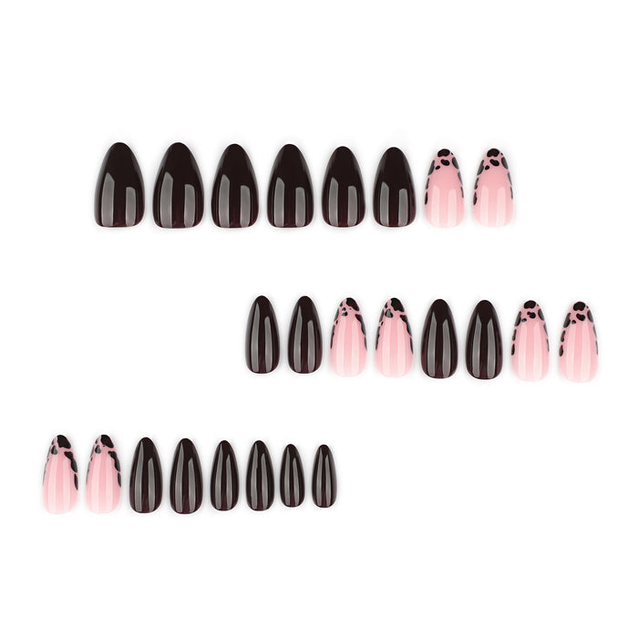 Cocoa Leopard French | Medium Almond | EASY PRESS™