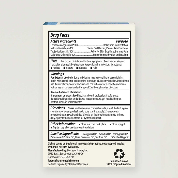 Cold Sore Treatment Extra Strength Drug Facts