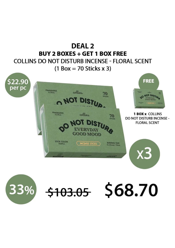 Collins Do Not Disturb Incense - Floral Scent