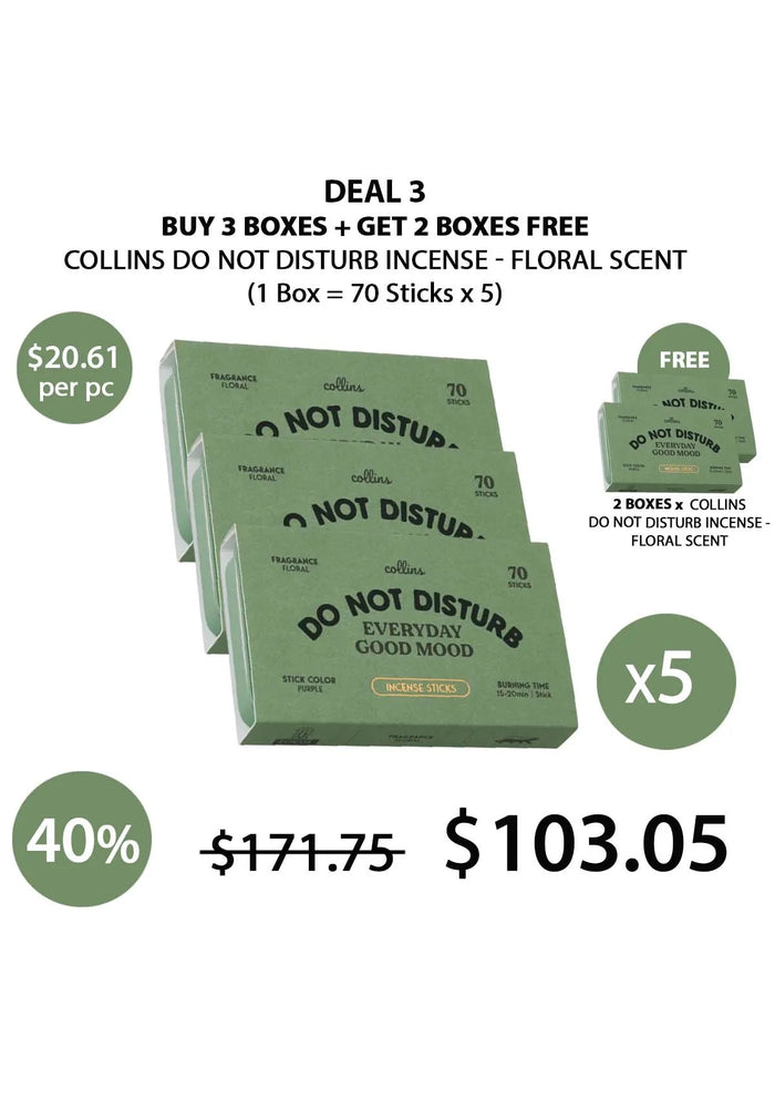 Collins Do Not Disturb Incense - Floral Scent