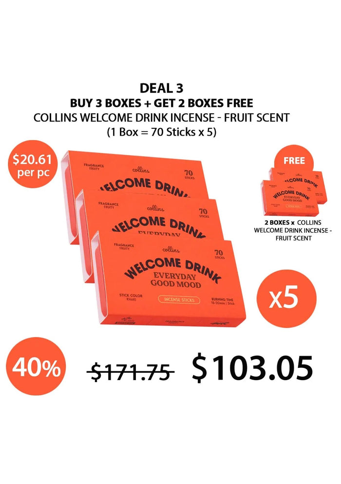 Collins welcome drink incense - fruit scent