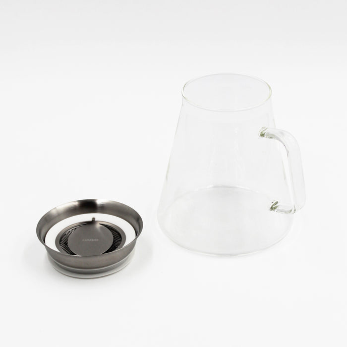 Conical Glass Tea Server with Handle