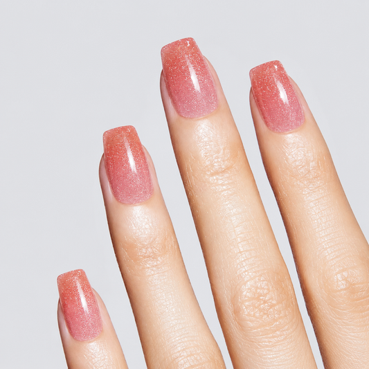 Crimson Flash UV Gel Nail Stickers - Red Gradient Ombre Nail Art Wraps