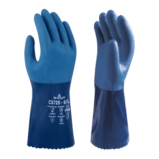 CS720 - Fully Nitrile Coated Glove with Extended Cuff