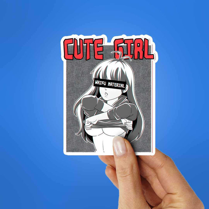 Cute Girl Sticker - Stickers | STICK IT UP