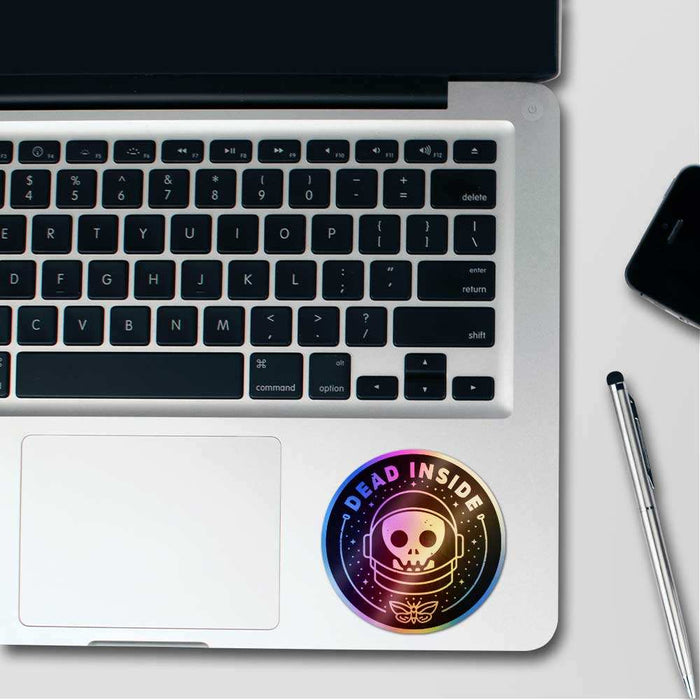 Dead Inside Holographic Sticker - Holographic stickers | STICK IT UP