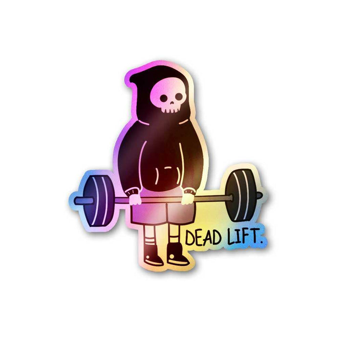 Dead Lift Holographic Sticker - Holographic stickers | STICK IT UP