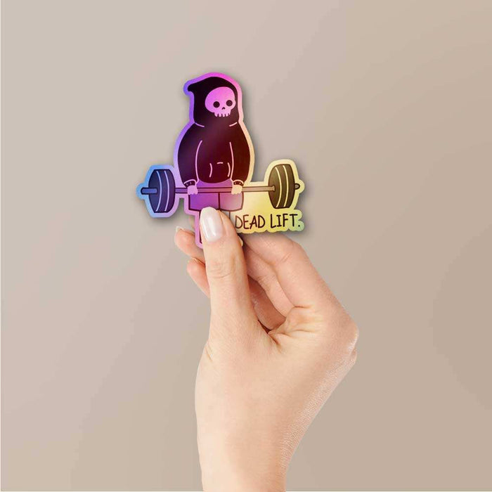 Dead Lift Holographic Sticker - Holographic stickers | STICK IT UP