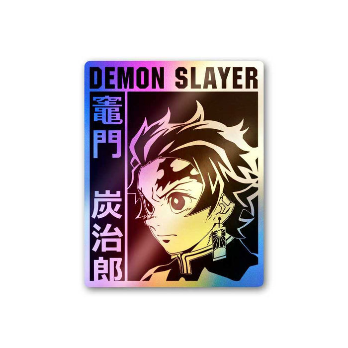 Demon Slayer Tanjro Holographic Sticker - Holographic stickers | STICK IT UP
