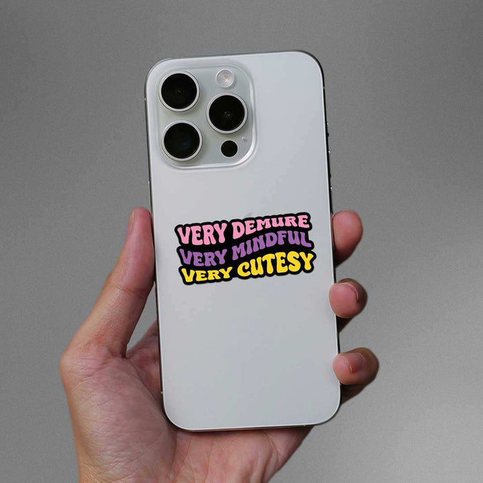 Demure Sticker - Stickers | STICK IT UP