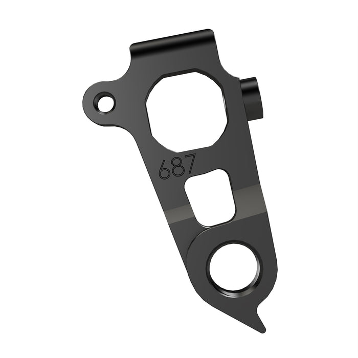 Derailleur Hanger 687 – 6061 Aluminum, Black