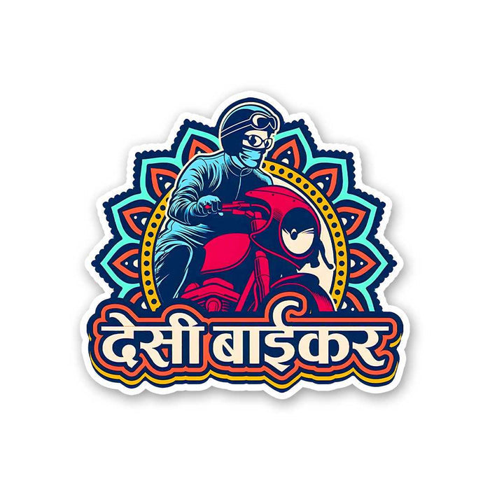 Desi Biker Sticker - Stickers | STICK IT UP
