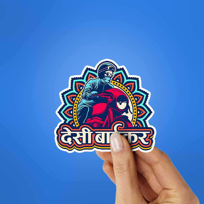 Desi Biker Sticker - Stickers | STICK IT UP