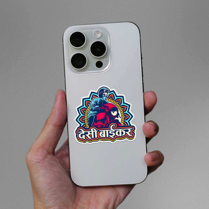 Desi Biker Sticker - Stickers | STICK IT UP