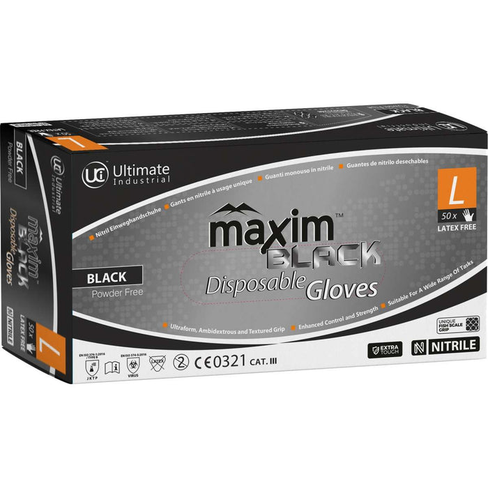 DG-Maxim™ - Heavy Duty Nitrile Disposable Gloves (Box of 50)