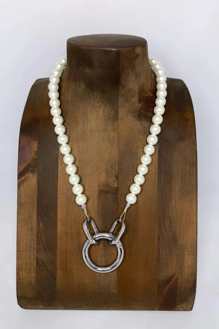 Diana in White Necklace