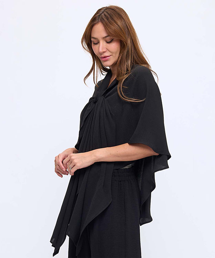 Draped Asymmetrical Shawl