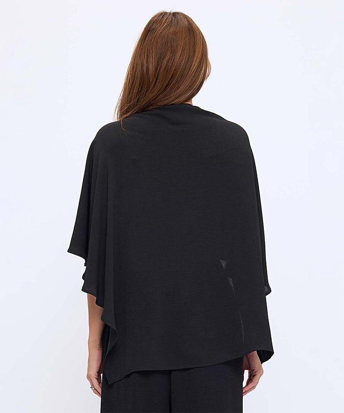 Draped Asymmetrical Shawl