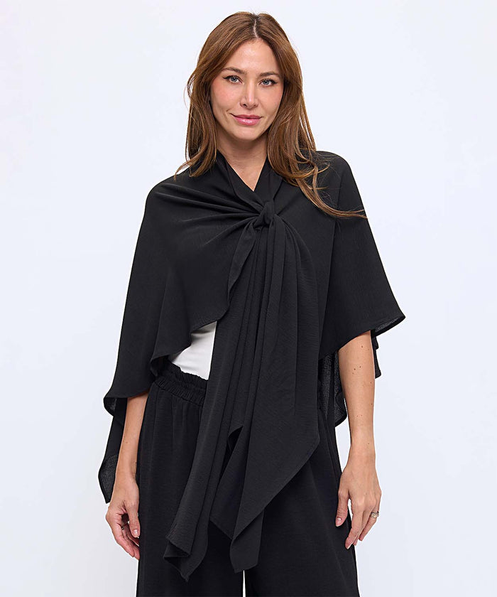 Draped Asymmetrical Shawl