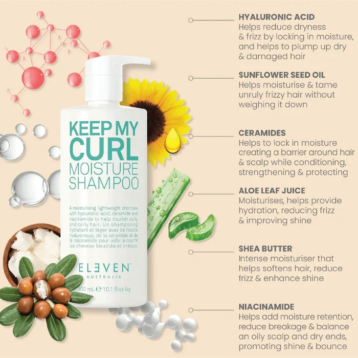 ELEVEN KEEP MY CURL MOISTURE SHAMPOO 300ML