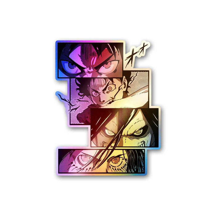 Eren Transform Holographic Sticker - Holographic stickers | STICK IT UP