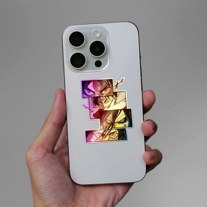 Eren Transform Holographic Sticker - Holographic stickers | STICK IT UP