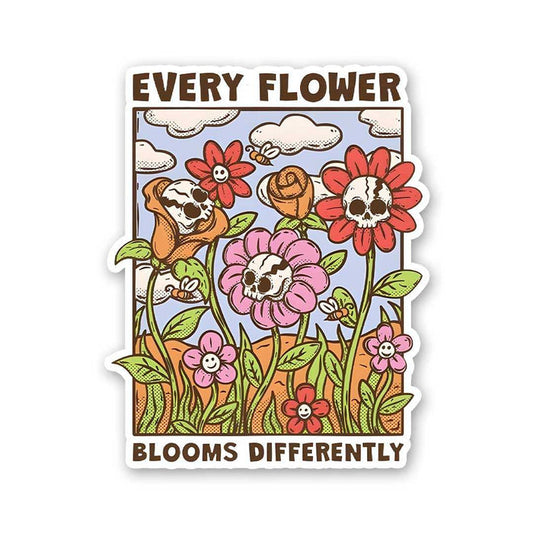 Every Flower Blooms Differently Sticker - Stickers | STICK IT UP