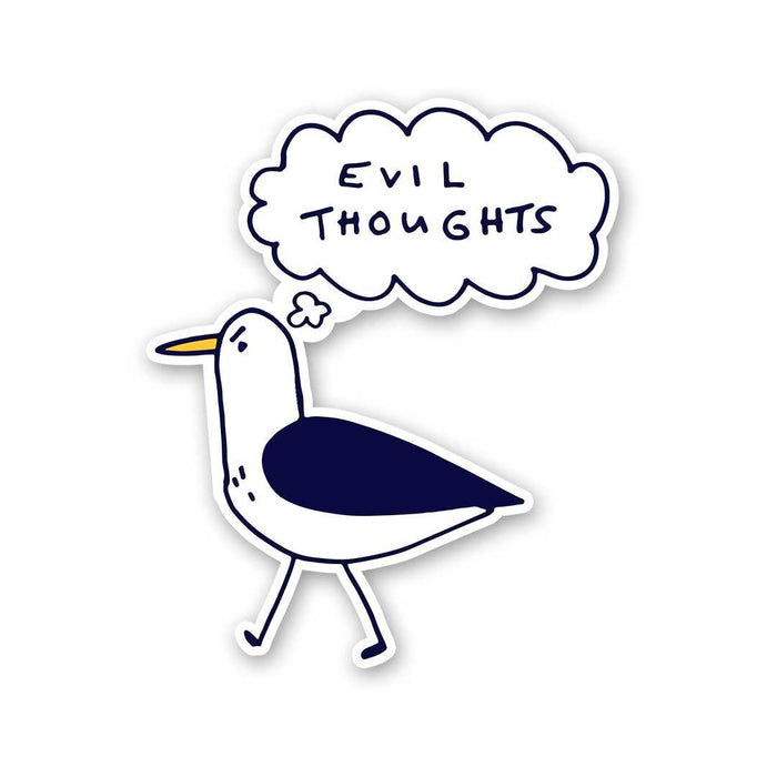 Evil Thoughts Sticker - Stickers | STICK IT UP