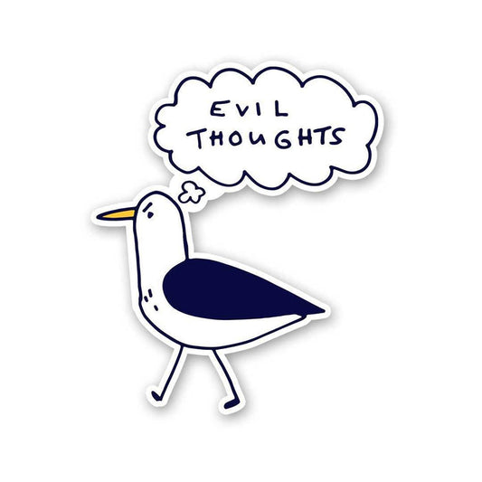 Evil Thoughts Sticker - Stickers | STICK IT UP