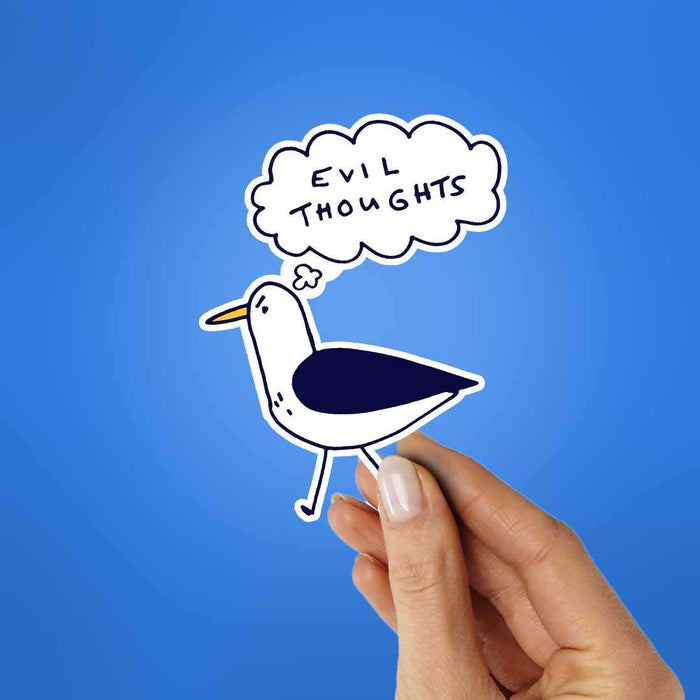 Evil Thoughts Sticker - Stickers | STICK IT UP